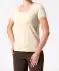T-Shirt mit Spitzendetails creme