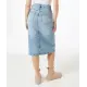 Midi-Jeansrock