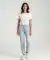 Mom jeans met wassing licht denimblauw