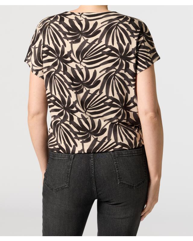 T-shirt façon chemisier femme, noir (KiK Blusenshirt (schwarz)) — KiK, produit allemand authentique au Maroc