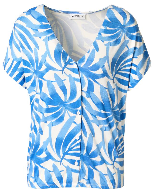 Blouse-style T-shirt for women, blue (KiK Blusenshirt (blau)) — KiK, authentic German product in Morocco