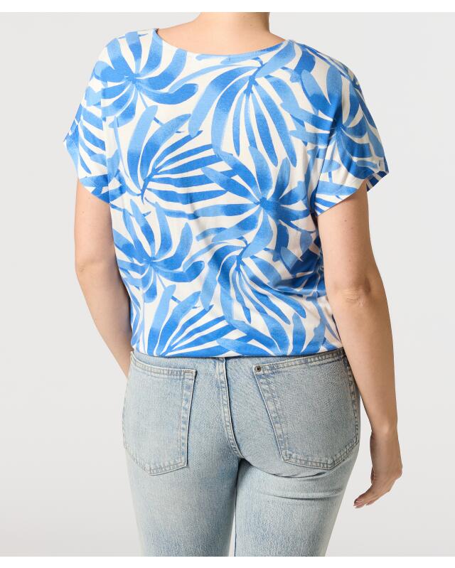 Blouse-style T-shirt for women, blue (KiK Blusenshirt (blau)) — KiK, authentic German product in Morocco