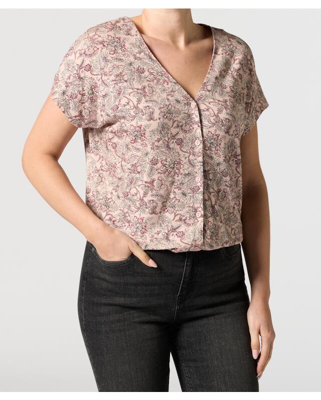 Blouse-style T-shirt for women, pink (KiK Blusenshirt (rosa)) — KiK, authentic German product in Morocco