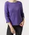 Shirt met 3/4 mouwen violet