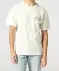 T-Shirt aus Frottee offwhite