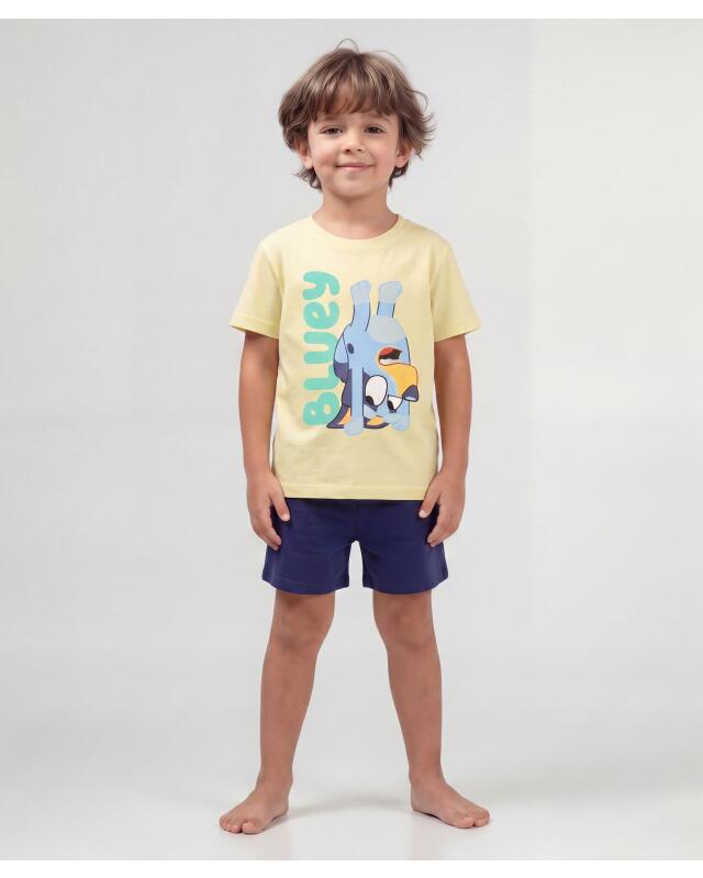 Short pyjamas for boys, navy (KiK Kurzer Pyjama (dunkelblau)) — KiK, authentic German product in Morocco