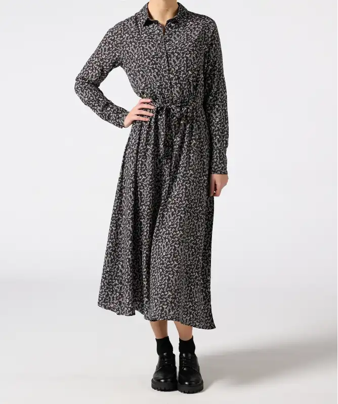 Geblümtes Hemdblusenkleid