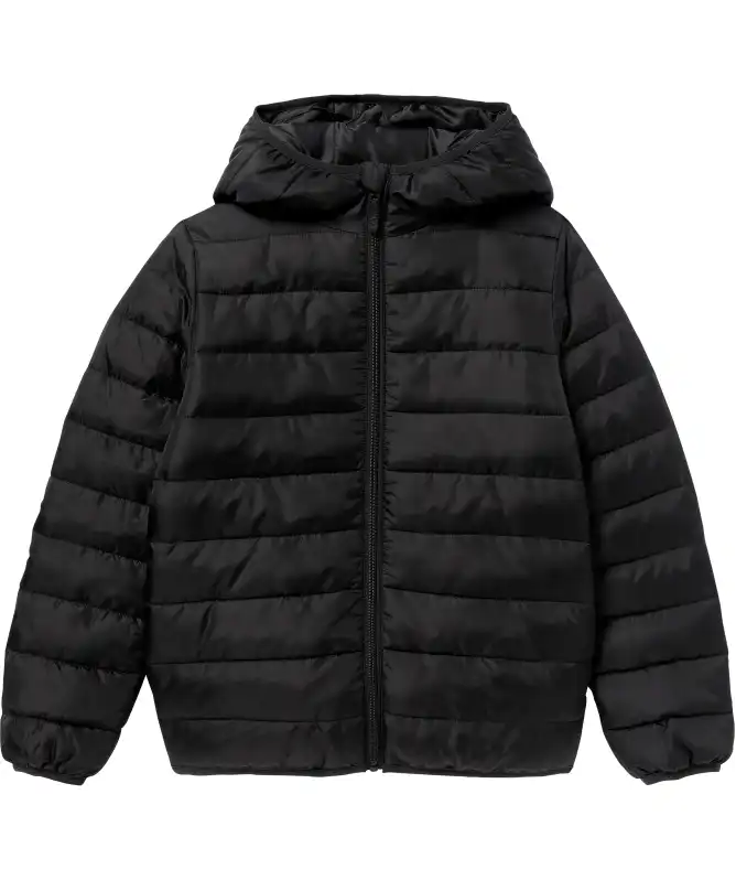 Gewatteerde jas in zwart