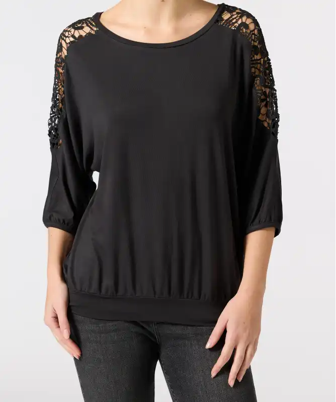 Shirt mit Fledermausärmeln