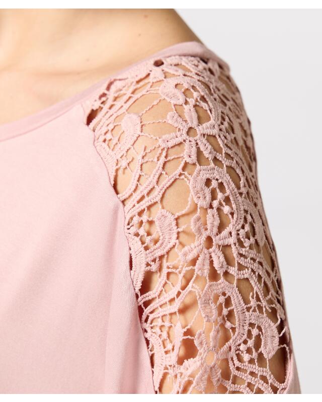 T-shirt à manches chauve-souris femme, rose foncé (KiK Shirt mit Fledermausärmeln (dunkelrosa)) — KiK, produit allemand authentique au Maroc