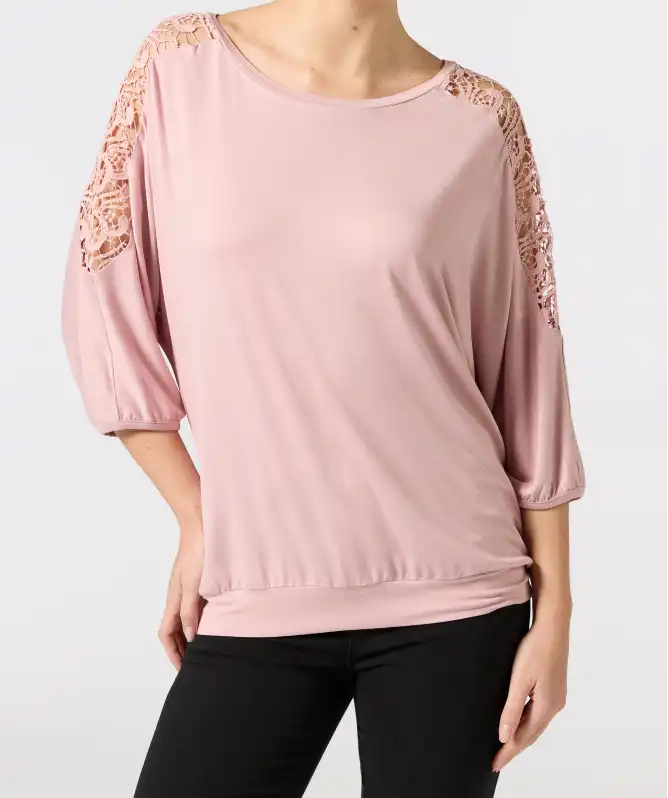 Shirt mit Fledermausärmeln