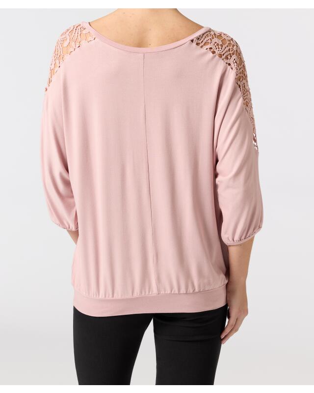 T-shirt à manches chauve-souris femme, rose foncé (KiK Shirt mit Fledermausärmeln (dunkelrosa)) — KiK, produit allemand authentique au Maroc