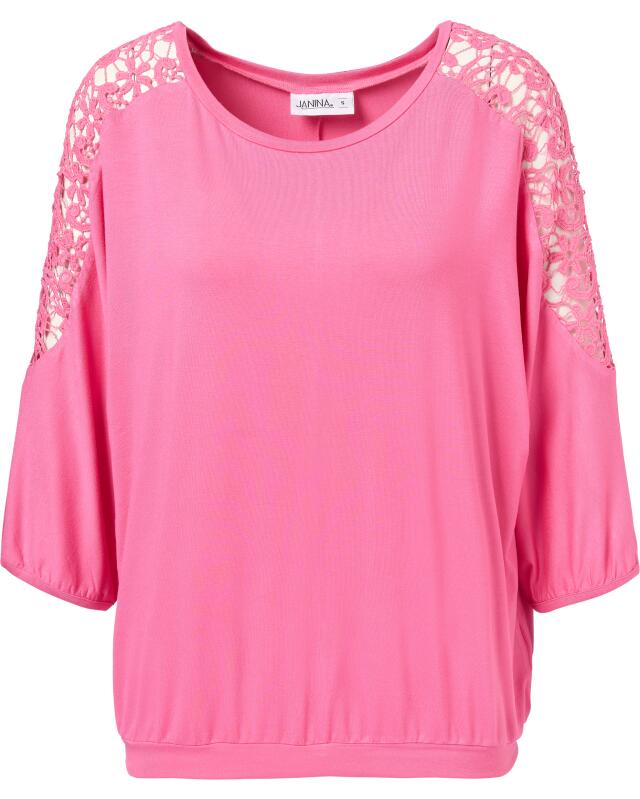 Top with batwing sleeves for women, hot pink (KiK Shirt mit Fledermausärmeln (pink)) — KiK, authentic German product in Morocco