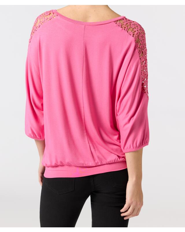 Top with batwing sleeves for women, hot pink (KiK Shirt mit Fledermausärmeln (pink)) — KiK, authentic German product in Morocco