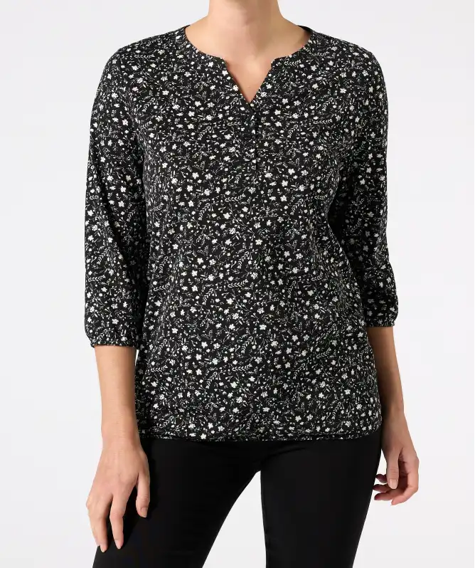 Shirt mit Y-Ausschnitt