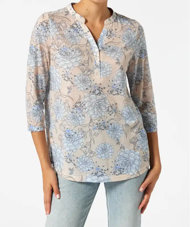 Blouse met bloemen