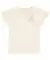 Kinder T-shirt met bloemenborduursel creme