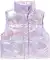 Glänzende Weste lila