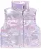 Kinder vest glimmend paars