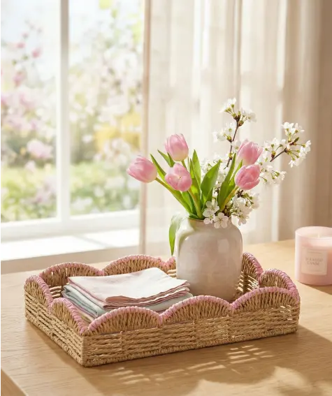 Dekotablett Frühling