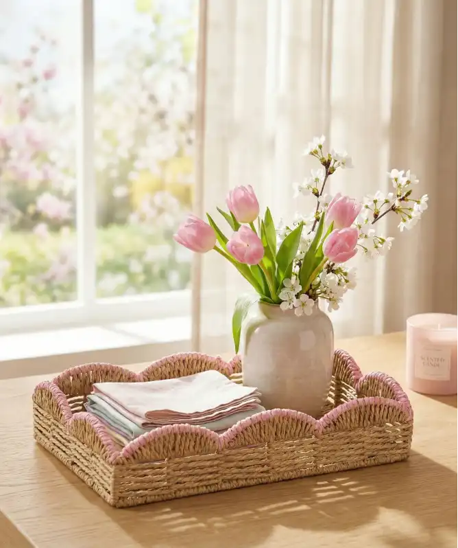 Dekotablett Frühling