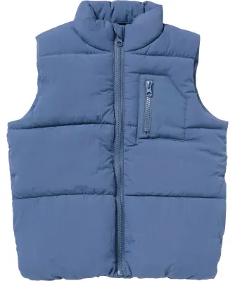 Kinder vest gewatteerd  in blauw