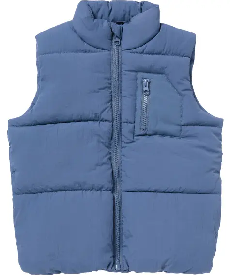 Kinder vest gewatteerd  in blauw