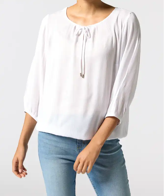 Bluse in Knitteroptik