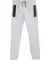 Jogginghose mit Gummibund hellgrau melange