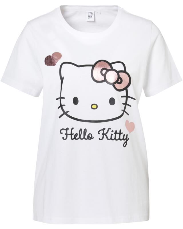 T-shirt Hello Kitty femme, blanc (KiK Hello Kitty T-Shirt (weiß)) — KiK, produit allemand authentique au Maroc