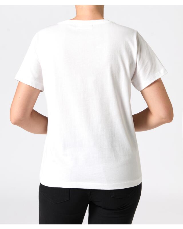 تيشيرت لامع للنساء، أبيض (KiK T-Shirt mit Glitzer (weiß)) — KiK, منتج ألماني أصلي في المغرب