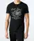 T-shirt met motorfiets zwart