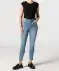 Jeans met hoge taille denimblauw