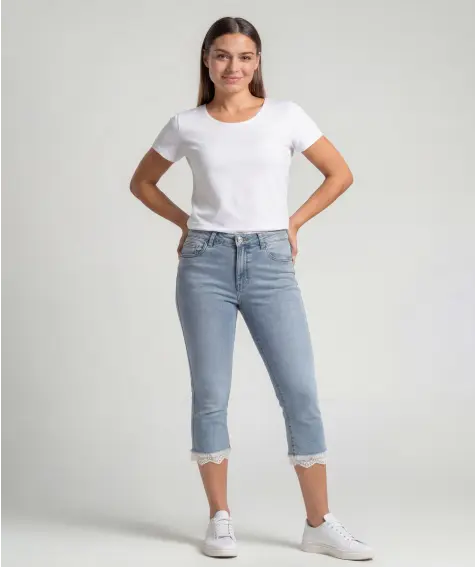 Jeans in Caprilänge