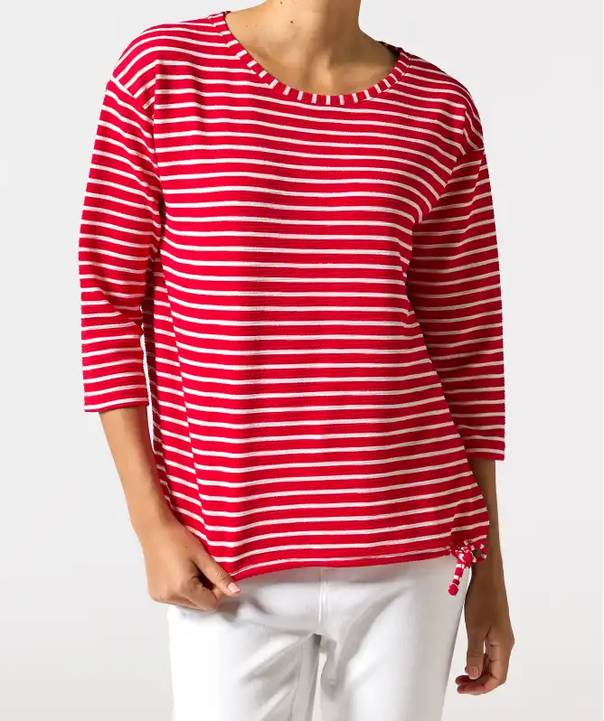 Tričko s pruhovanou texturou