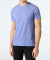 Basic T-shirt gemêleerd blauw