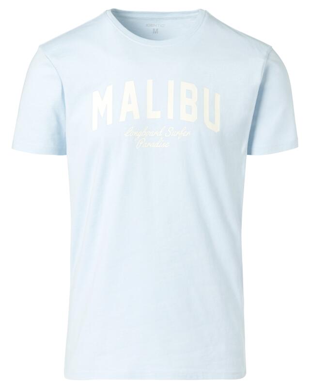 T-shirt à imprimé devant homme, bleu clair (KiK T-Shirt mit Frontprint (hellblau)) — KiK, produit allemand authentique au Maroc
