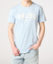 T-Shirt mit Frontprint hellblau