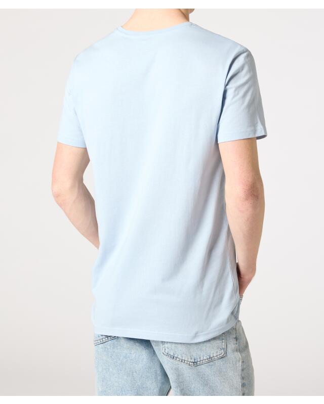 T-shirt à imprimé devant homme, bleu clair (KiK T-Shirt mit Frontprint (hellblau)) — KiK, produit allemand authentique au Maroc