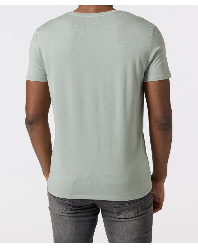 T-shirt à imprimé devant homme, vert clair (KiK T-Shirt mit Frontprint (hellgrün)) — KiK, produit allemand authentique au Maroc