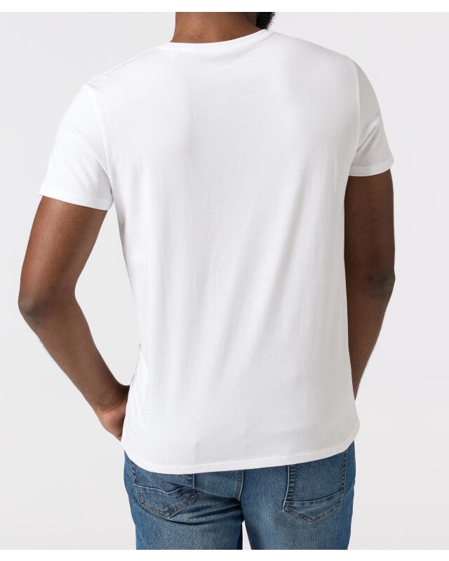 T-shirt à imprimé devant homme, blanc (KiK T-Shirt mit Frontprint (weiß)) — KiK, produit allemand authentique au Maroc
