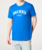 T-Shirt mit Schriftzug royalblau