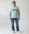T-shirt met belettering lichtgroen