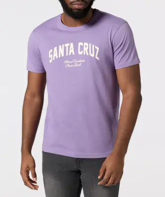 T-shirt met belettering