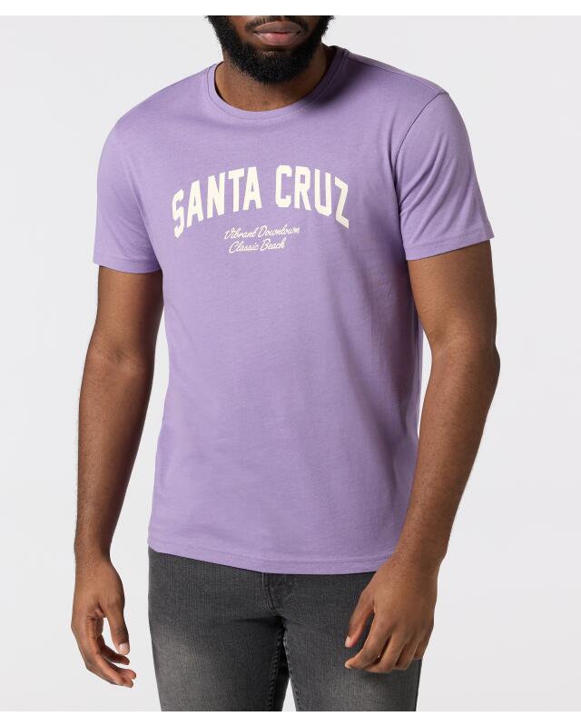 تيشيرت بكتابة للرجال، بنفسجي غامق (KiK T-Shirt mit Schriftzug (dunkellila)) — KiK, منتج ألماني أصلي في المغرب