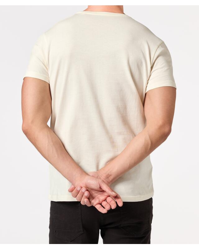 T-shirt à imprimé tendance homme, blanc cassé (KiK T-Shirt mit stylischem Print (offwhite)) — KiK, produit allemand authentique au Maroc