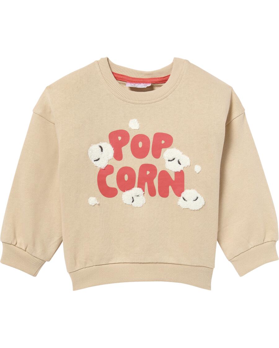 Popcorn sweater voor Jongens, naturel
