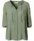 Bluse mit Quasten Khaki