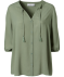 Bluse mit Quasten Khaki