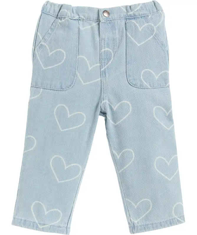 Jeans met hartjes